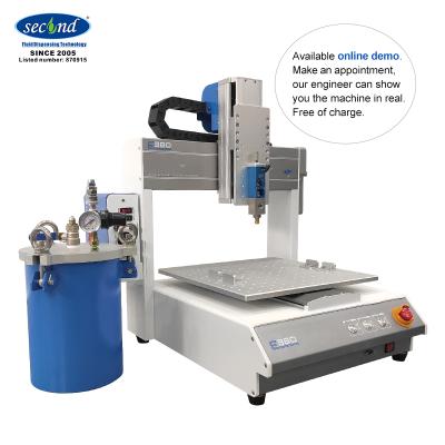 China SEC-E380 factory second smart equipment automatic epoxy resin glue dispenser 1.5 gallon glue dispensing machine for sale