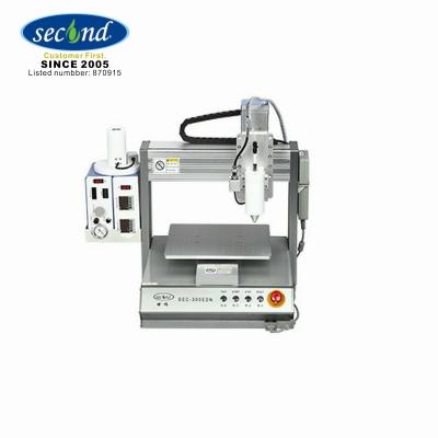 China Hot Melt SMD SMT LED Assembly Adhesive CE Certified Hot Melt Desktop Automatic Hot Glue Robot Dispensing Machine SEC-300EN for sale