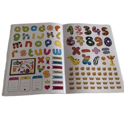 China Reading Customized Reusable Kids Colorful Activity Rewards Sticker Printing Kids Sticker Book for sale