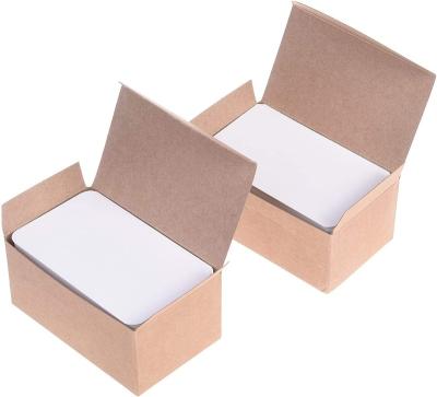 China Reading 200pcs 3.5 x 2 inch White Color Paper Message Business Gift Certificate Word Card (White) for sale