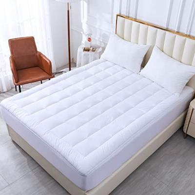 China Wholesale Custom Made Reversible Polyester Bamboo Fill Reversible Microfiber Cooling White Mattress Topper for sale