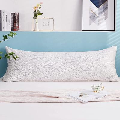 China Good Quality Folded Shredded Foam Bamboo Bed Memory Sleep Fiber Cooling Pillow With Natural Hypoallergenic Washable Cover for sale