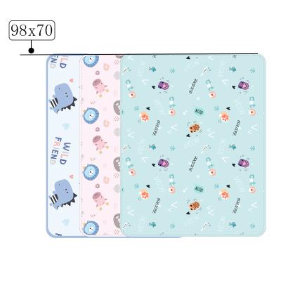 China Printed Mat Waterproof Washable Changing Reusable Bed Pads Washable Bed Pad Underpad Baby Urine Waterproof Diaper Pad for sale