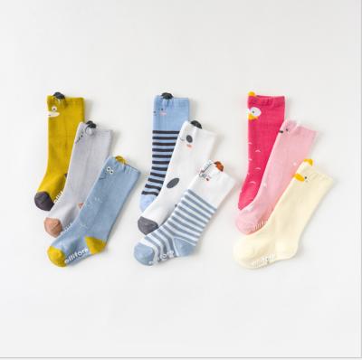 China Sustainable Fall/Winter Mens And Womens Baby Over The Knee Socks Loose Mouth Baby Stockings for sale