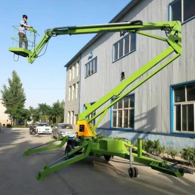 China Advertising company 20m boom lift cherry picker hydraulic lift high platform for sale for sale