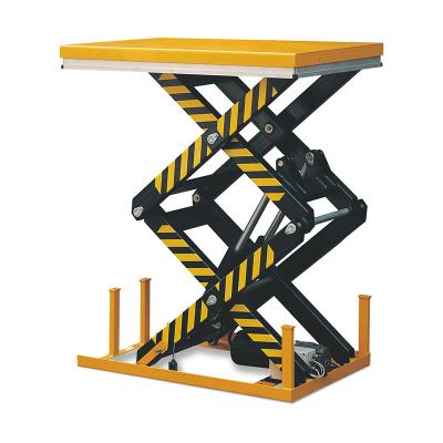 China 4m lifting height hotels scissor lift table electric cargo lift table for sale