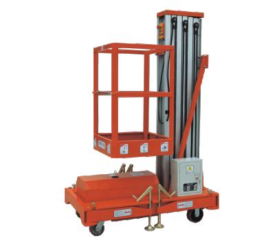 China Partable 4m-10m Aluminum Alloy Aerial Work Platforms Vertical Double Mast Lift for sale