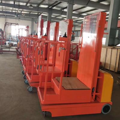 China Building Material Stores 300kgs Load Capacity Self Propelled Electric Aerial Full Order Harvester for sale