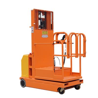 China Stores New 300kg Construction Material Full 4.5 Meter Electric Aerial Order Picker for sale