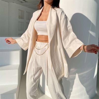 China 2022 Summer Slim Breathable Shirt Pants QUICK DRY Set Lounge Wear 2 Piece Set Women Loungewear Women Sets for sale