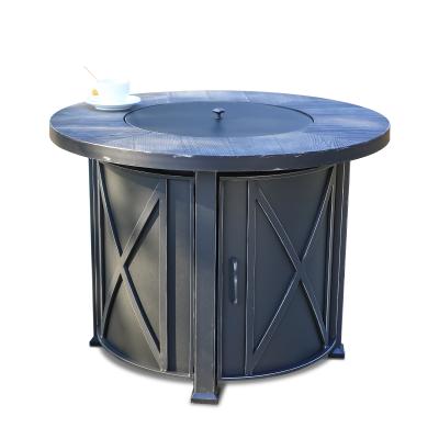 China Metal With Powder Coating Newest Propane Or Butane Gas Around Square Outdoor Pool Fire Pit for sale