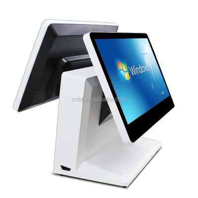 China 15.6 inch double touch screen cash register 2gb clothing store tea shop customized double touch screen cash register for sale