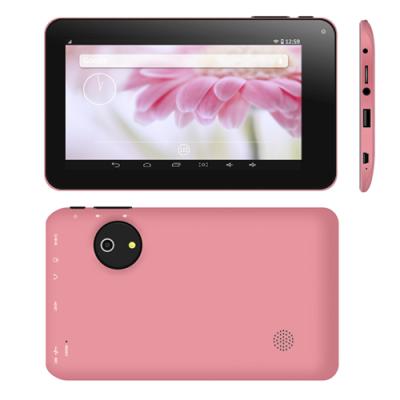 China usb 2.0 port 7 inch dual core A20 cpu 7inch android tablet pc with two cameras 7