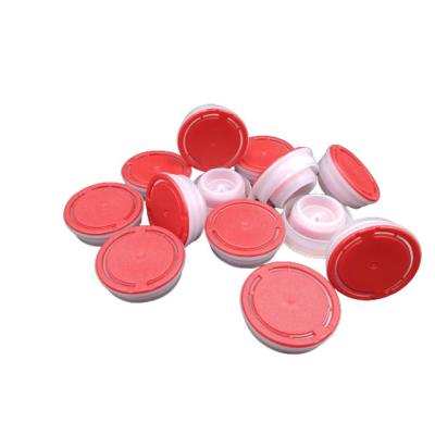 China Non Spill 32mm 42mm Easy Spout Lid 57mm Plastic Screw Cap For Tin Can for sale