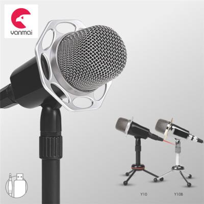 China Unique Design Microphone Y10 Desktop Microphone Studio For Singing Recording for sale