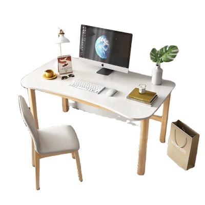 China Durable European Minimalist Style White Pink Green Colour Solid Wood Study Desk for sale