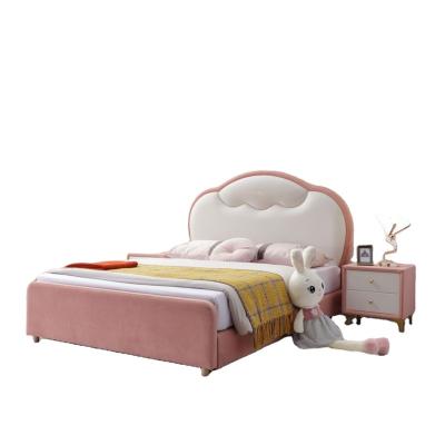 China Modern High quality customization children bed simple upholstered Solid wood bed for children for sale