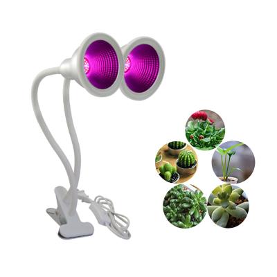 China Liweida Seed Starting Maker 24W Simulated Sunlight Two Led Plant Head Staples Lamp Dragon Fruit Horticultural Grow Light for sale