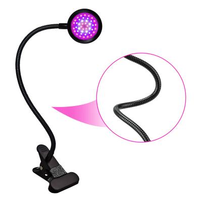 China Seed Starting Family Farm 20 Watt To Grow Light Lamp Flexible Spectrum 450nm Goose Neck Clip Full Growth For Indoor Plants for sale