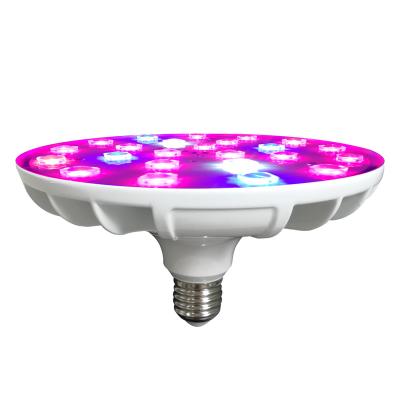 China Beautiful appearance after-sales service professional UFO 20W red blue UV 40w 60w LED grow light control quantity E27 par and led to grow linghting bulb for sale