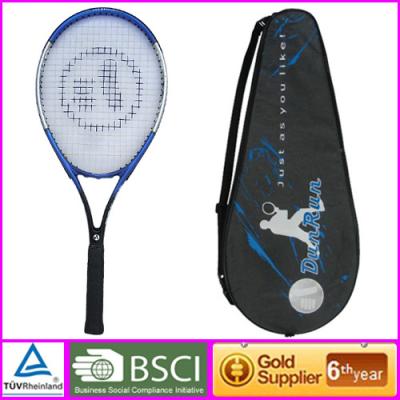 China Custom blue sporting Carbon Tennis Racket  / aluminum tennis racket for sale