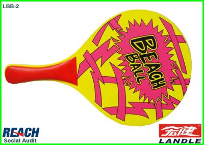 China Fumigation Free Wooden Beach Paddle Ball Set With Customized Logo Printing for sale