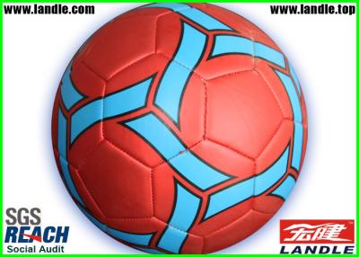 China Standard Official Size 5 Leather Soccer Ball With Inflatable Rubber Bladder for sale