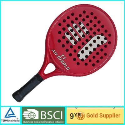 China Red Adult & Kids Beach Paddle Racket Carbon professional paddle ball rackets for sale