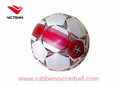 China Adults 5# multi colour PVC soccer ball for competition with Rubber bladder for sale