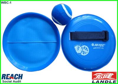 China Promotional Sports Products With Velcro Tennis Ball , 18cm Velcro Catch Ball Racket for sale