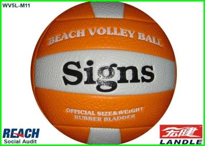 China Laminated Size 5 Volleyball Beach Ball , Sand Volleyball Ball Full Printing for sale