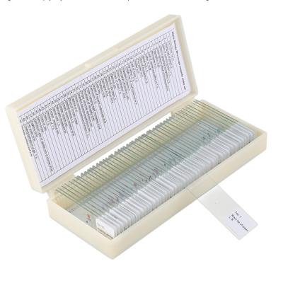 China Microscoop50pcs bereidde de REEKS Gemengde Plant Dierlijke ODM Biologie Dia's voor Te koop