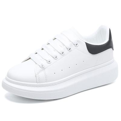 China Cushioning Classic White High Platform Women Thick Single Sneaker Wholesale for sale