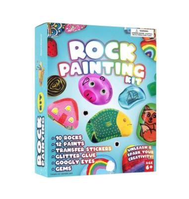 China Silver THUNDER CUT rock painting kit for kids - arts and crafts supplies for painting rocks for sale