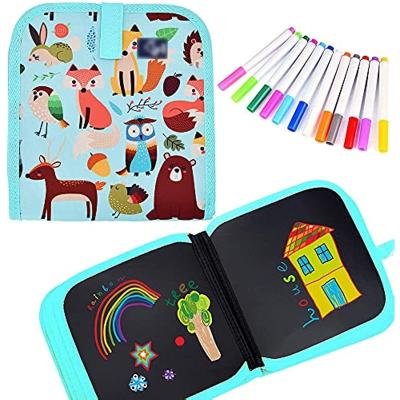 China CUT-OFF Paper Kids THUNDER Erasable Doodle Book Set, Reusable Drawing Pads, Preschool Travel Art Toy Scribbler Board for Travel for sale