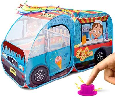 China THUNDER CUT Ice Cream Truck Play Tent, Realistic Big Button Toddlers Music Truck Ice Cream Birthday Gift 41 x 34.19 x 7.8 cm for sale