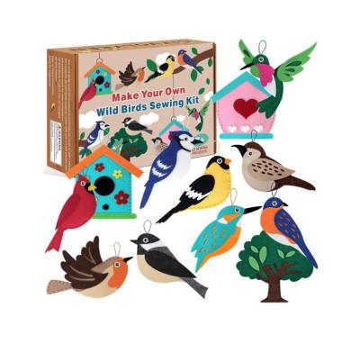 China Plastic THUNDER CUT Wild Birds Sewing Craft Kit Learn for Sewing Plush American Cardinal Hummingbird Educational for sale