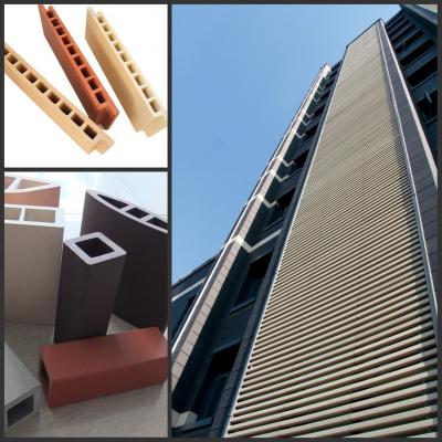 China Clay Curtain Wall Panels Terracotta Facade Tile Cladding Fixing Systems Red Clay Brick Tiles for sale