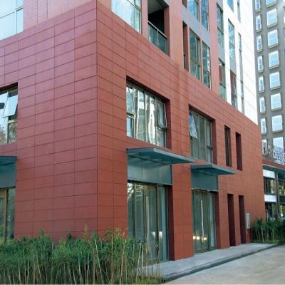 China Contemporary Terracotta Panels Natural Clay Look Elegant Curtain Wall Facade Cladding For Building Decoration for sale