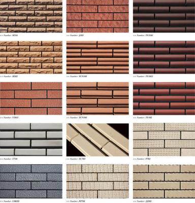 China Exterior Tiles Easy Installation Exterior Wall Tile Interior Exterior Decorative Curtain Wall Siding for sale