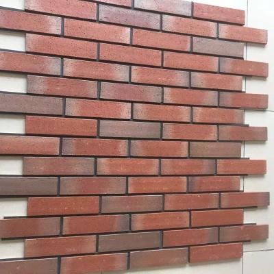 China Red Corner Bricks Lowes Designer Terracotta Wall Brick Cladding Tile for sale