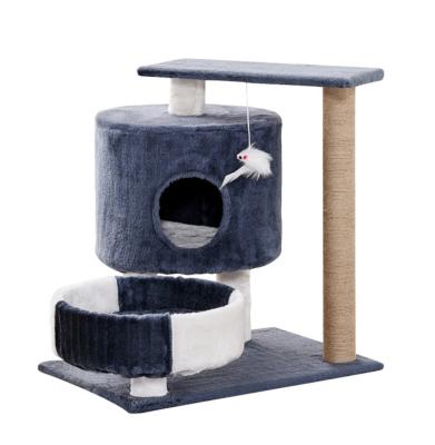 China Breathable Hot Sale Amazon Cat Climbing Scratching Tree House Cat Climbing View for sale