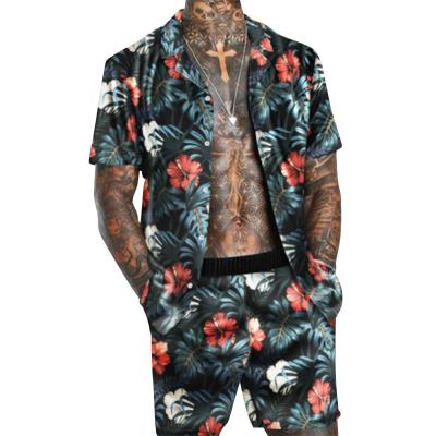 China The two-piece suits of men's factory shorts QUICK DRY direct sales street wear fashion suits summer men's casual short-sleeved trend print for sale