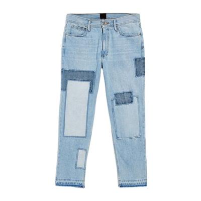 China Factory direct supply QUICK DRY custom denim 100% cotton stitched jeans for easy fitting with 5 pockets casual mens jeans for sale