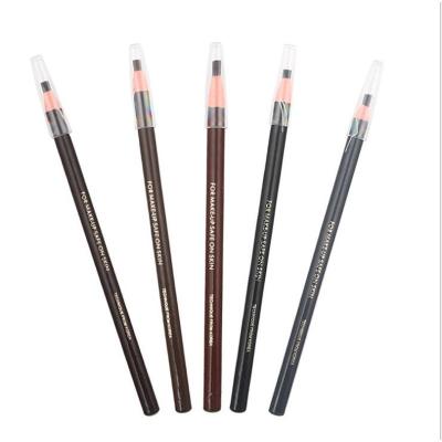 China Permanent 5 Colors Microblading Pencil 12pcs/box Waterproof Eyebrow Pen Tool For Permanent Makeup Cosmetic for sale