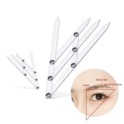 China Private Label Stainless Steel High Quality Permanent Makeup Gauge Gold Medium Microblading Ratio Divider With Scale for sale