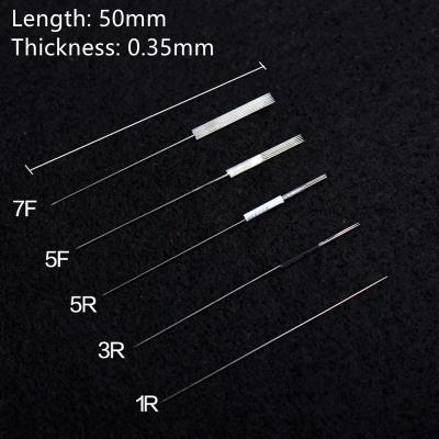 China 1R/3R/5R/5F/7F Microblading Caridge Permanent Needle Tattoo Needle And Semi-permanent Caps Tips Blades Big For Machine for sale