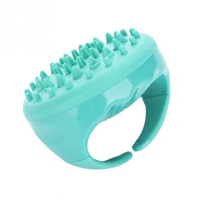 China Round Silicone Shampoo Scalp Wash Hair Comb Shower Bathing Slimming Body Massager Brush Relieve Fatigue Stress and Muscle Pain for sale