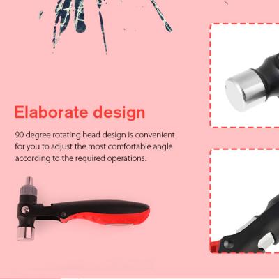 China Multifunctional Nail Hammer Kit Hammer Screwdriver /Ratchet Nail Hammer Hand Tool/Socket Wrench/Bottle Opener/Nail Puller with Replaceable Head in 12 Packs for sale