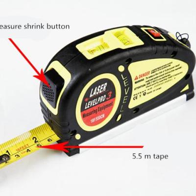 China Universal Rise Laser Level Line Lasers Horizon Measuring Tape Vertical Aligner Bubbles Ruler Measurement Diagnostic Tool JYD-laser-1 for sale